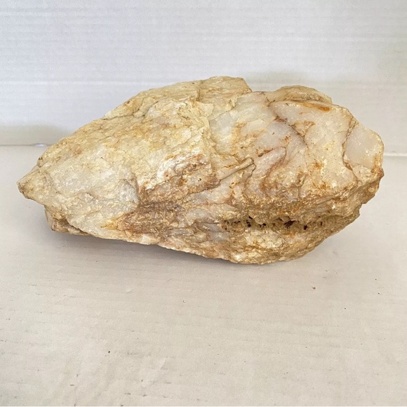 Quartz Rock Natural Milky White Orange Red Stone # 6 - Picture 5 of 9